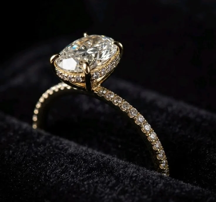 Hidden Halo Engagement Rings