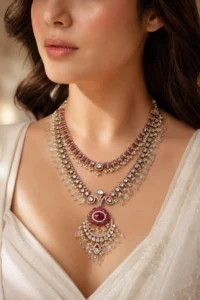 layered necklaces