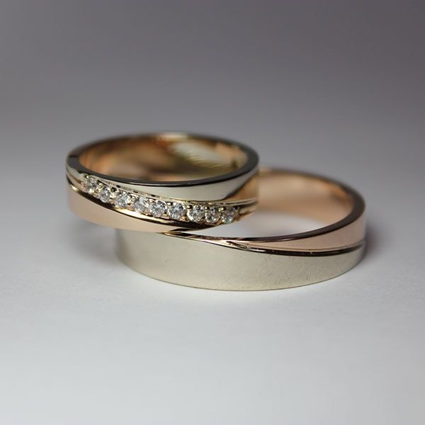 Mixed-Metal Wedding Rings