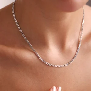 Silver Curb Chain
